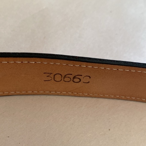 Justin Magenta Pink skinny belt cowgirl Western snap off buckle Leather Size 32 - Picture 10 of 12